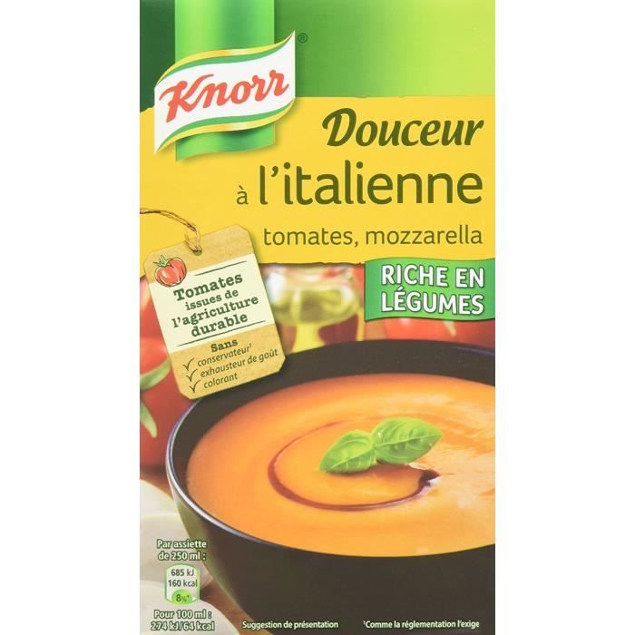 Knorr Soupe Douceur à l'Italienne Tomates Mozzarella 1l