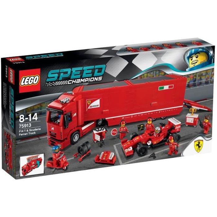 LEGO® Speed Champions 75913 F14 T et Camion Ferrari