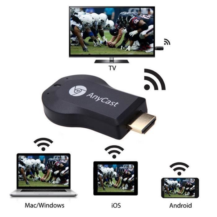 HD 1080P Anycast M2 Plus Airplay Wifi Display TV Dongle récepteur DLNA Partage facile Mini Stick TV pour Android IOS WINDOWS