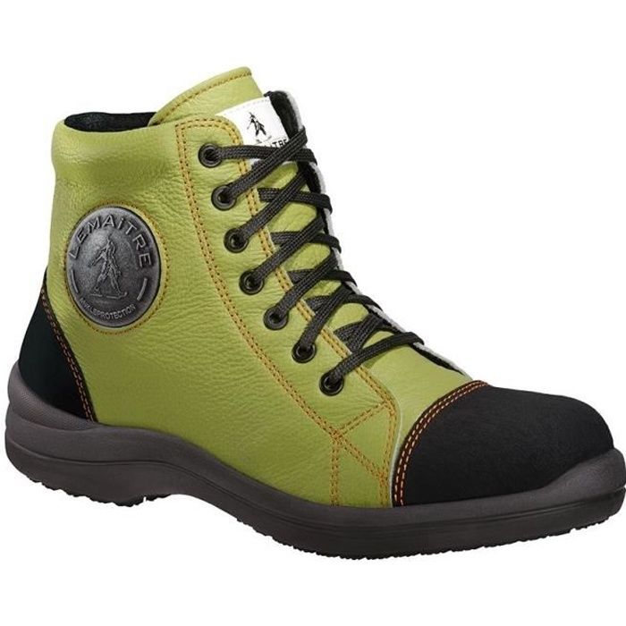 LEMAÎTRE PARABOLIGHT Chaussures de sécurité haute femme Libert'In S3 SRC vert anis