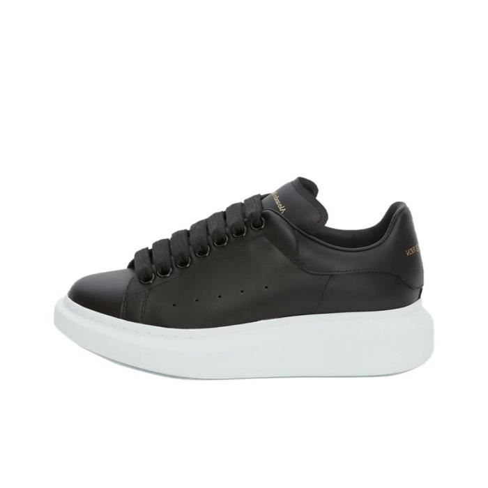 Alexanders Mcqueens MC Noir et Blanche Femme Homme Basket Chaussur Pas Cher