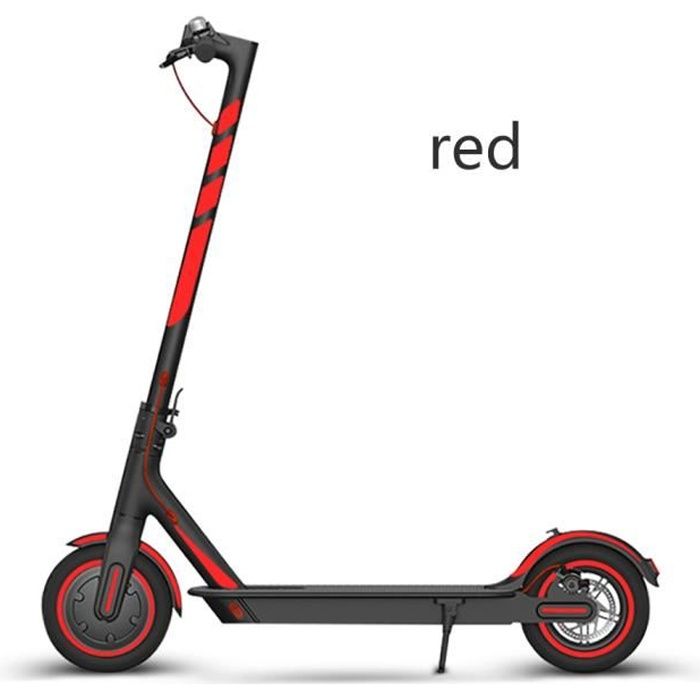 TROTTINETTE-Red-Mi 365 - pro - 1s Scooter autocollant réfléchissant autocollant d'avertissement de nuit