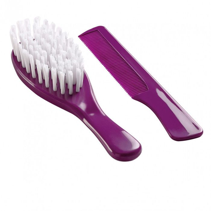 THERMOBABY Brosse et peigne - Prune