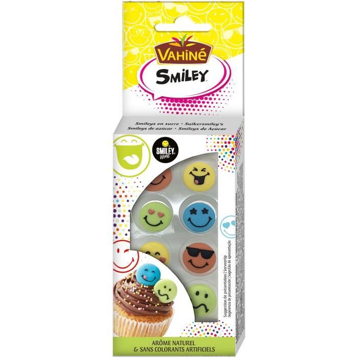 VAHINE Décors Smileys en sucre à poser
