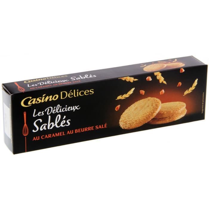 CASINO DELICES Sablés caramel beurre salé - 120g