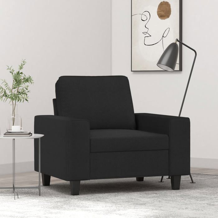 vidaXL Fauteuil Canapé avec Coussin Siège avec Accoudoirs et Dossier Rembourrés Meuble de Salon Salle de Séjour Moderne 359379
