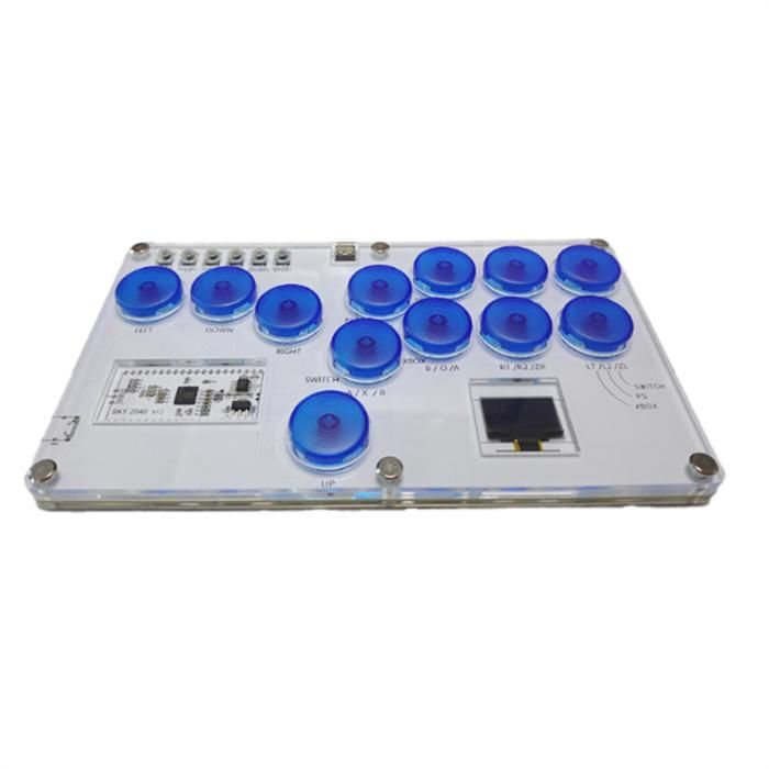 Boîtier Panneau Acrylique Pour Joystick Arcade - DIY, 29.5x19.5 Cm, Noir, Pour Machine De Jeux Rétro
