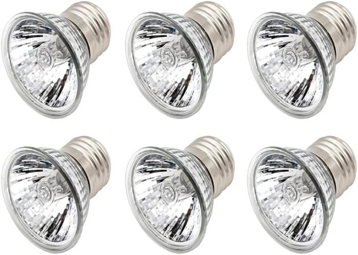 Comparer les prix de 25W E27 Ampou Lamp Chauffante Tortue, UVA UVB Ampou Repti Chauffage Ampou Lampe, pour Reptis Lézard Tortue Aquarium (Lot de 6)