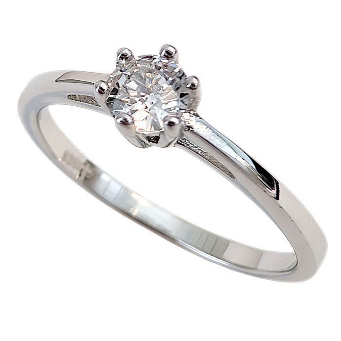 Bague Solitaire Cleor Bague Argent Bague Solitaire Diamant Perdu