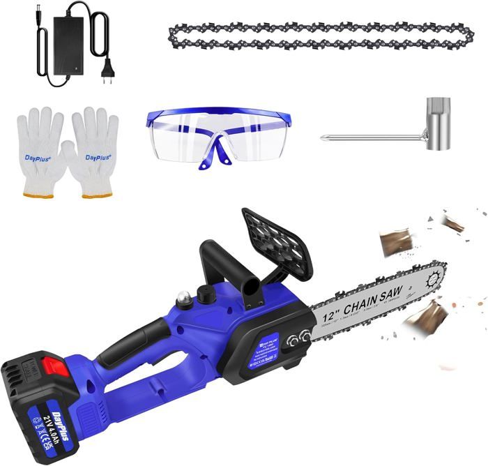 MINI TRONÇONNEUSE 6/12 Pouces Tronçonneuse Tronçonneuse électrique Tronçonneuse Avec Batterie De