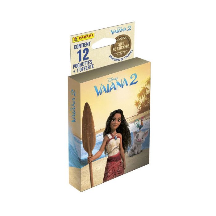 PANINI Vaiana 2 – Blister De 7 Pochettes – 35 Stickers, Collection, Personnages, Films, Moments épiques
