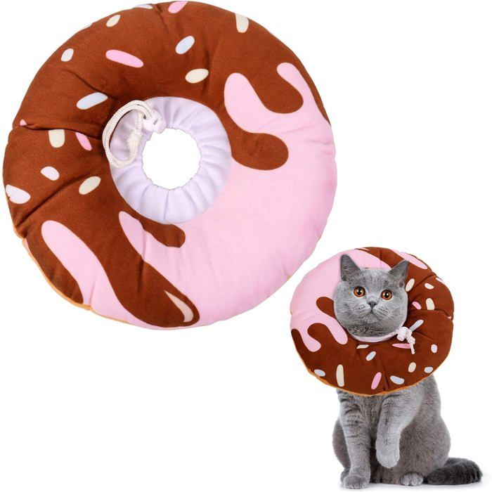 Minerve De Protection Pour Chat – Collier élisabéthain Souple Et Réglable – Pour Empêcher De Lécher Les Plaies, Après Opération – Tour De Cou 20-35 Cm - 4
