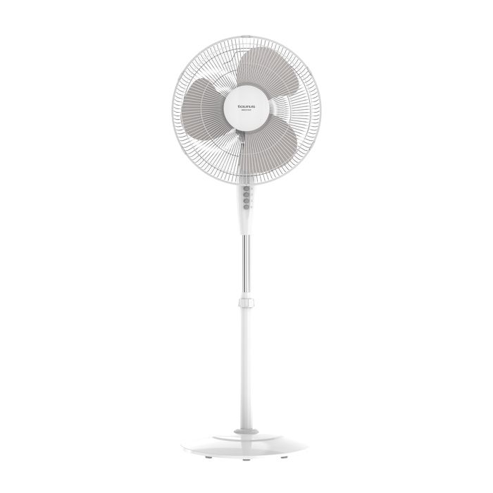 Taurus – Ventilateur sur pied Greco 16CR Ø 40 cm 3 vitesses Oscillation Hauteur réglable Silencieux