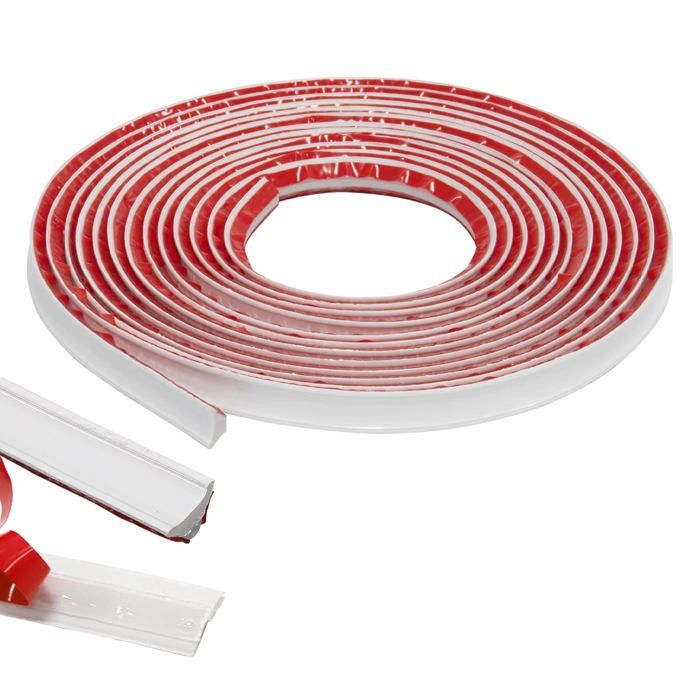 Moulure murale autocollante - Flexible - 127 cm x 3 m - Blanche - PVC haute qualité - Adhérence forte