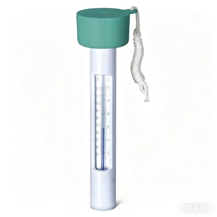 Thermomètre flottant étanche pour piscine, thermomètre de mesure de température d'eau léger et compact, compatible spa, jacuzzi et bassin extérieur