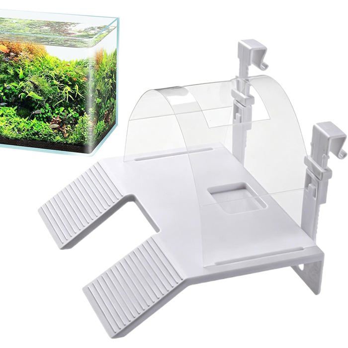 Rampe pour Tortue dAquarium - Échelle Double Reptile Repos Zone Bain Reptile pour Amoureux Animaux Salon Bureau Étude Terrarium