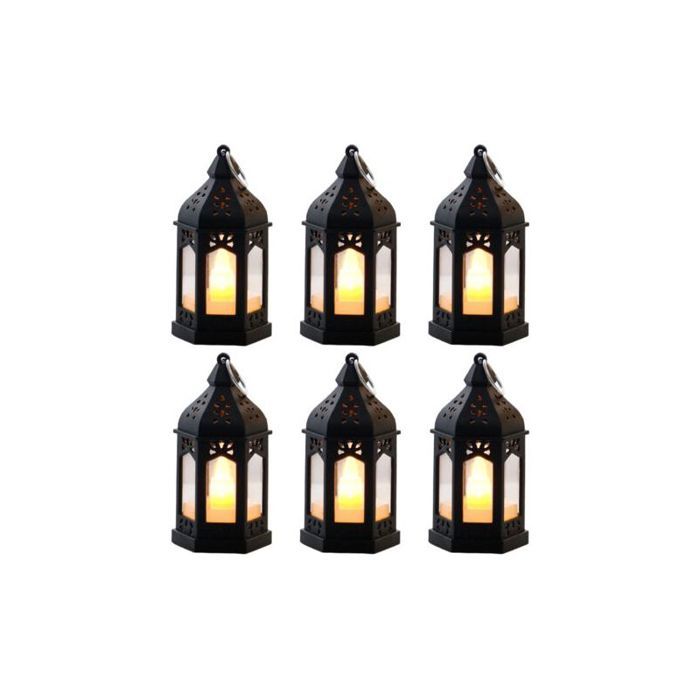 Lampe à pétrole LED - Rétro et lumière chaude Économique et sans flamme - Décoration ambiance - Lot de 6