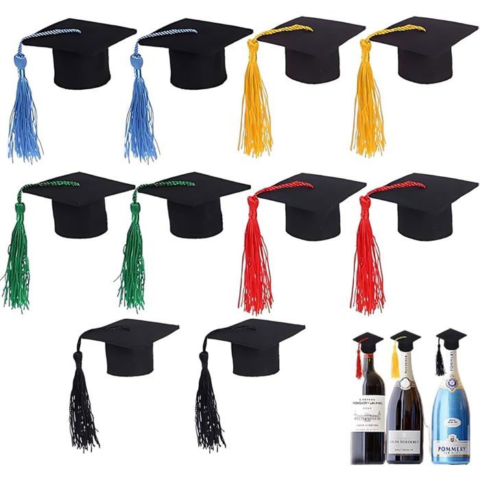 10 pièces chapeaux de doctorat chapeau de bachelor chapeau de remise de diplôme pour fête de remise de diplôme
