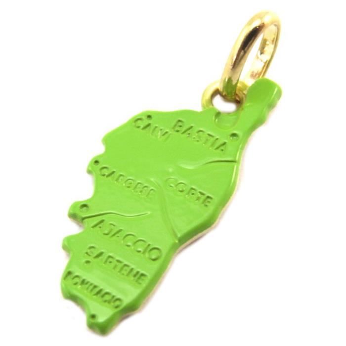 Pendentif 'Corse' (Corsica) Plaqué Or - Neuf Avec étiquettes