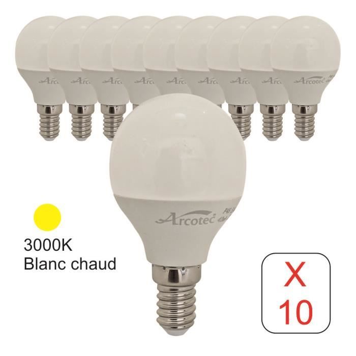 Pack 2 Ampoules Bougie LED E14 7,4W Equi.60W 806lm 6000k 25000h 7hsevenon Premium 87922364