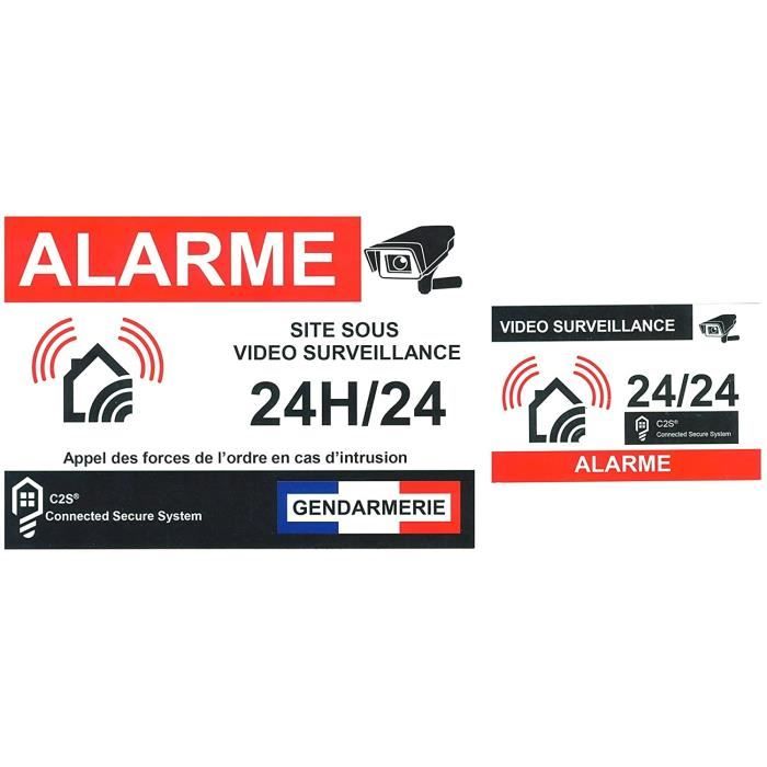 Autocollant Résidence sous vidéo surveillance - Sticker A moi