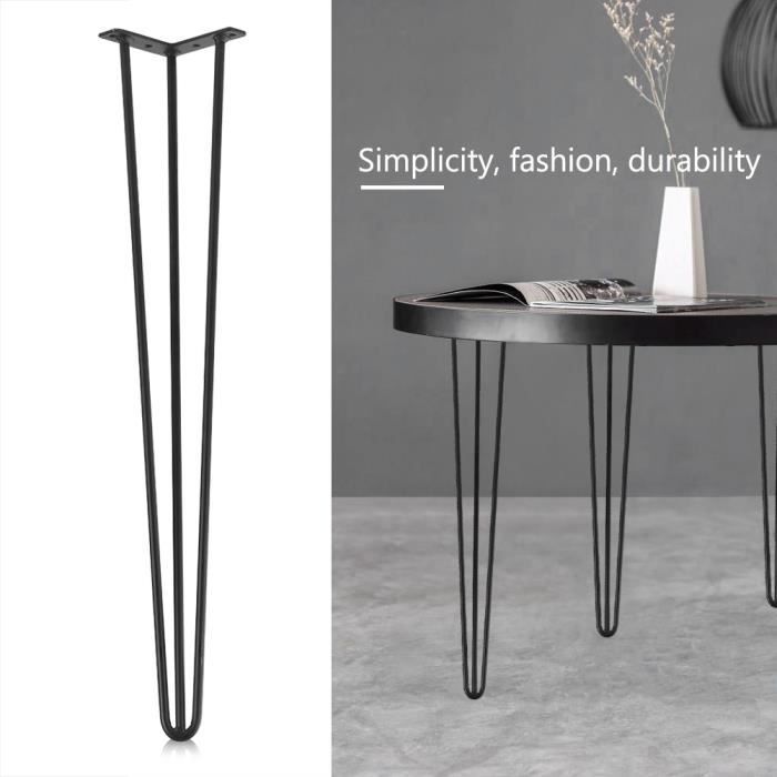 4pcs Pieds En Epingle A Cheveux En Metal Table De Meubles Meubles Bureau En Fer Massif Pour Ordinateur Portable 28 Pouces Achat Vente Pied De Table 4pcs Pieds En Epingle A Cdiscount