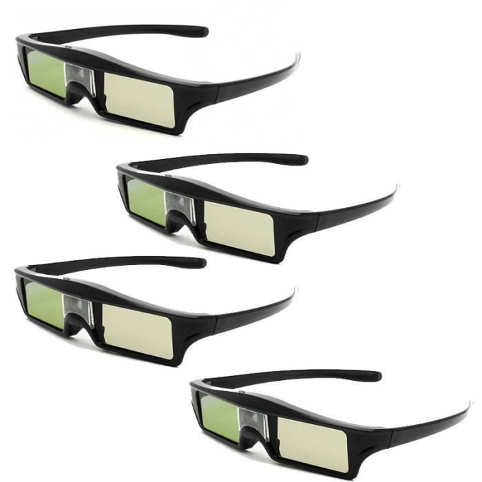 4x 144Hz 3D Active pour BenQ Samsung 3D DLPLink Ready Projector IR Active Shutter