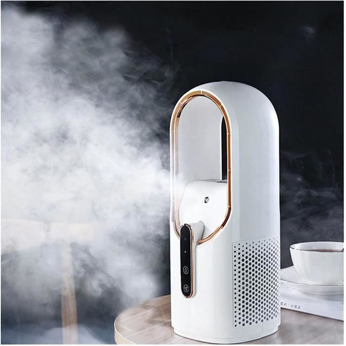 Climatiseur Mobile Mini 2025 - Sans évacuation, 3 Vitesses, Silencieux (20 DB) - Fonction Rafraîchisseur + Humidificateur + Veilleuse