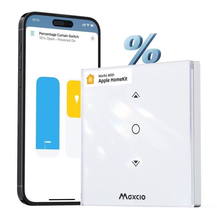 Homekit Interrupteur Volet Roulant Connecté, Interrupteur WiFi pour ...