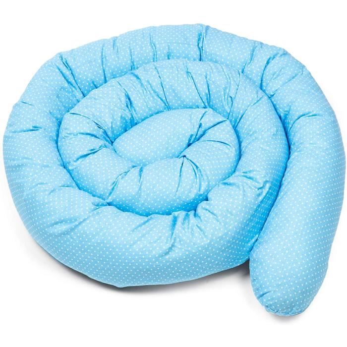 Tour De Lit Bebe Contour De Lit Bebe Tour De Lit Coussin Boudin Lit Bebe Serpent Contour De Lit Bebe Garcon Bleu A Pois Blancs 1 Cdiscount Puericulture Eveil Bebe