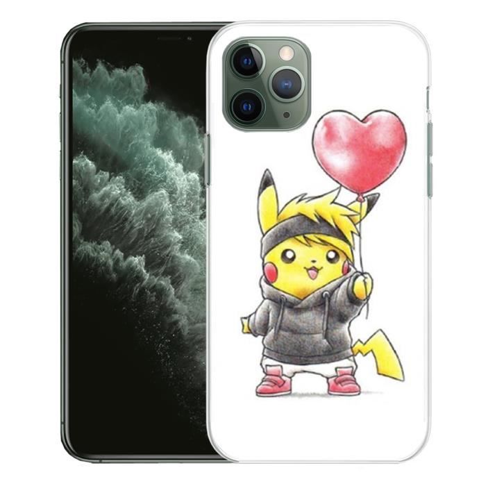 Coque Pour Iphone 11 Pro Max Pokemon Bebe Pikachu Cdiscount Telephonie