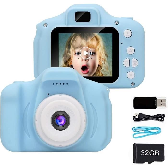 Appareil Photo pour Enfants, 2 Pouces Mini Caméra Numérique,Jouet Enfant de 3 à 10 Ans,Avec