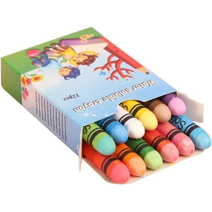 AEIMIAIDE Lot De 36 Craies à Dessin, Sans Poussière, Lavables Avec