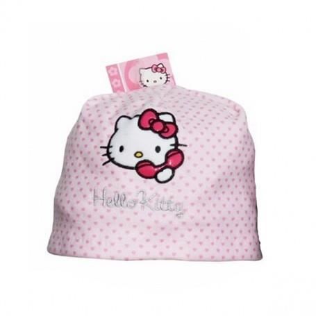 Chapka Polaire Hello Kitty + Lunettes UV400 Pour Fille - Rose Pâle - Taille 6-9 Ans (54)