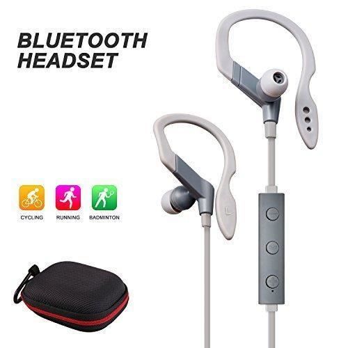 Casque Écouteur Sport Bluetooth Sans Fil Oreillette Stéréo 4.1 Écouteurs  Crochet 