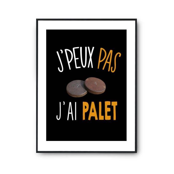 Casquette Camouflage Humour J'Peux Pas J'ai Palet
