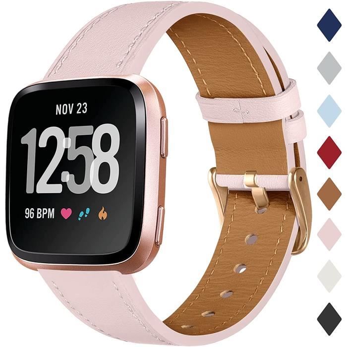 Bracelet cuir shop fitbit