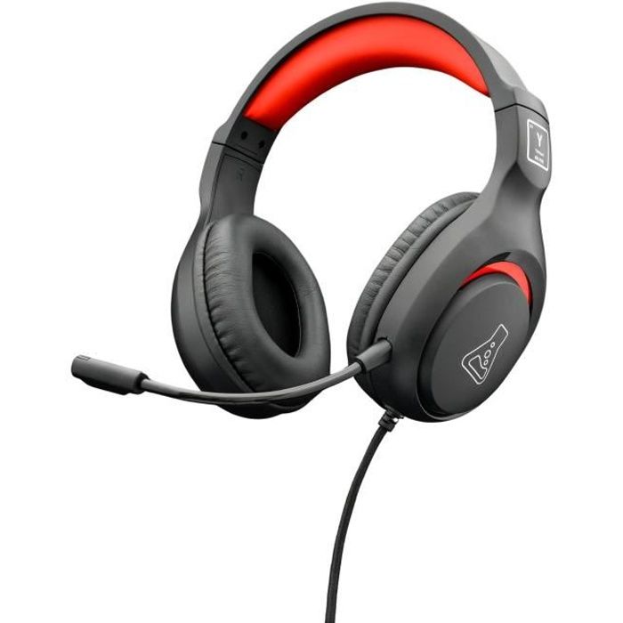 Casque Gaming - THE G-LAB - KORP-YTTRIUM-RED - Rouge - Compatible PC,Playstation, Xbox