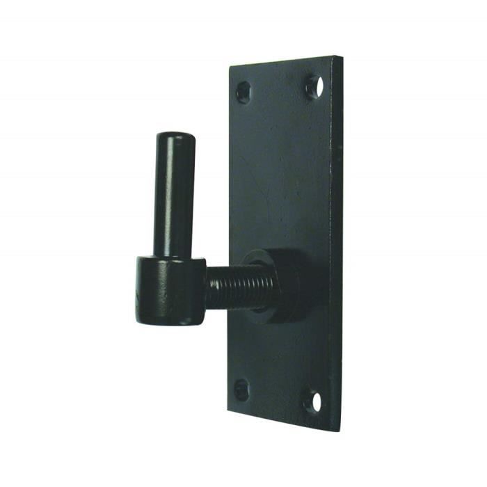 Gond sur platine réglable bout carré - Diamètre 14 mm - Achat / Vente