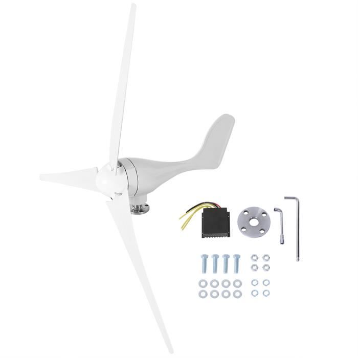 Dioche kit d'éolienne 500W DC12V éolienne 3 lames Kit de générateur de vent équipement de producteur d'électricité
