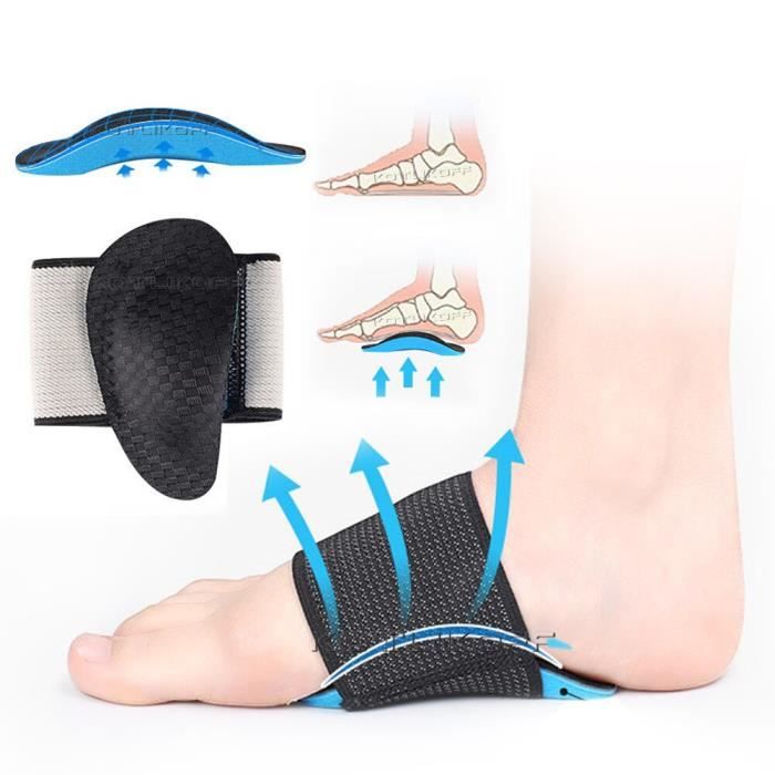 Semelles Intérieures Mémoire De Forme - Support De Voûte, Amortissement Gel - Pour Pieds Plats, Fatigue