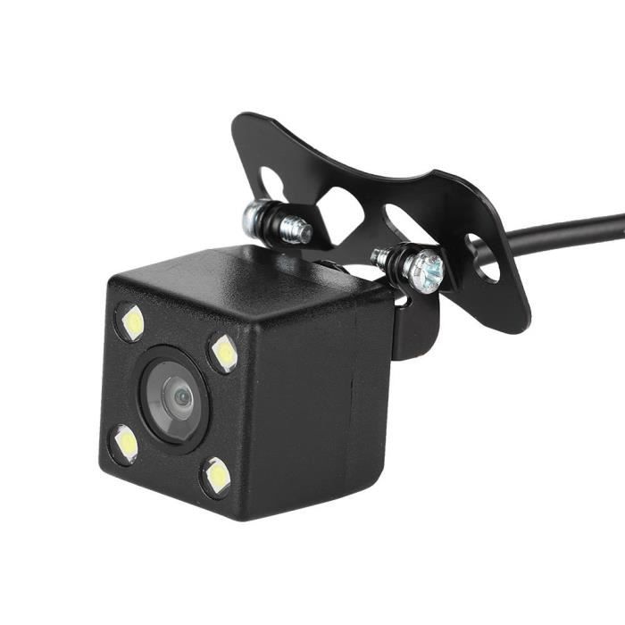 Sonew Caméra de recul LED Caméra de recul étanche de voiture 4 LED Vision nocturne HD moniteur