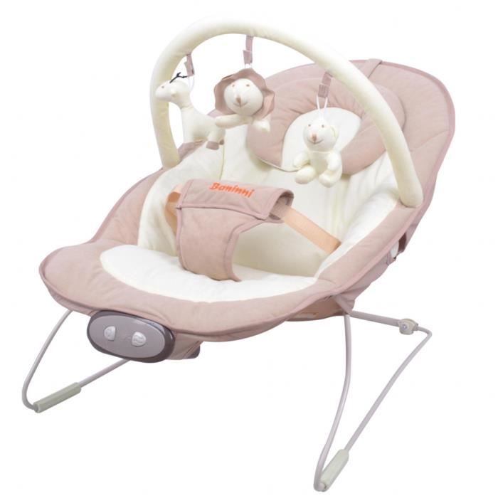 Girello Neonato 6-12 Mesi Baninni Velours Transat Malena Beige - Puériculture & Eveil Bébé Girello Bambini Baninni