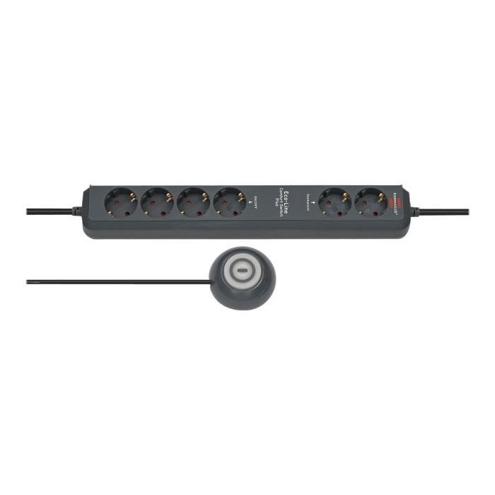 brennenstuhl Eco-Line Extension Socket Comfort Switch Plus EL CSP 24 6-way 1,5m H05VV-F 3G1,5 2 permanent, 4 switchable…-1159560516