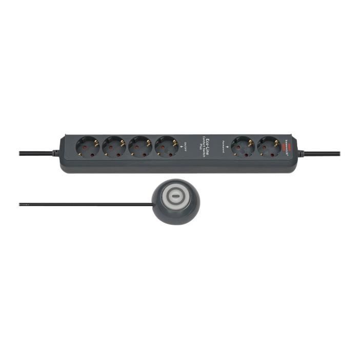 Multiprise – Brennenstuhl – Eco-Line Comfort Switch Plus – 6 prises – 15m – 3680W