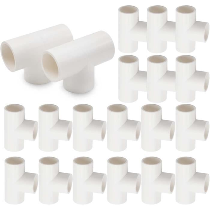 20 Bouchons Tuyau PVC 3/4 Pouce - Blanc, Pour Meubles, étagères, Jardin, DIY