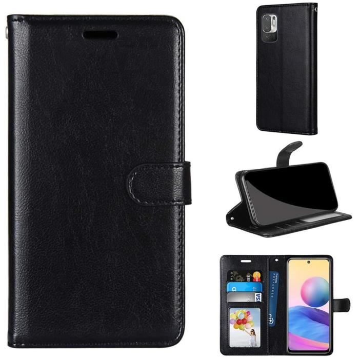 Étui Portefeuille Folio Pour Xiaomi Redmi Note 10 Et 10S - Couleur Noir, Générique, Neuf Dans Son Emballage