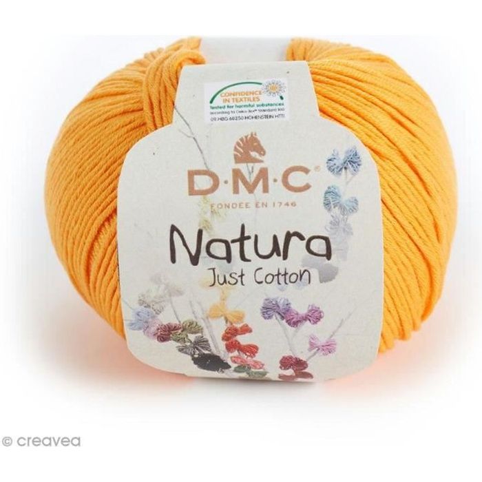 Fil DMC Natura - 50 gr Fil à crocheter ou à tricoter Natura Just cotton de DMC: 50 gr, soit environ 155 mètres100% cotonCouleur: