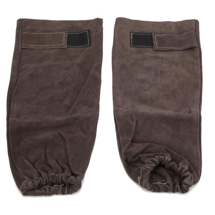 Manchons De Protection En Cuir Pour Soudage - Paire Pour Avant-bras Contre étincelles Et Chaleur