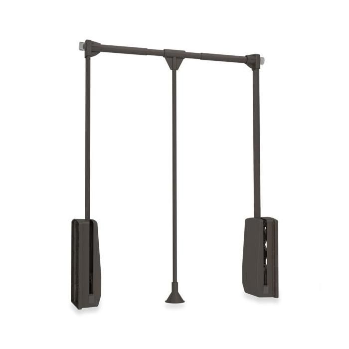 Penderie rabattable - Emuca - Hang - 830-1150 mm - Acier et Plastique - Charge max 12 kg Penderie rabattable - Emuca - Hang - 830-1150 mm - Acier et Plastique - Charge max 12 kg